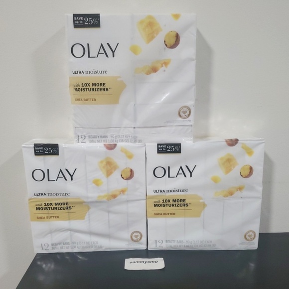 Olay Ultra Moisture Shea Butter Beauty Bar, 12ct., x3 (36 bars total)